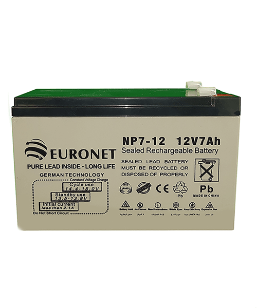 باتری 12 ولت 7 آمپر EURONET