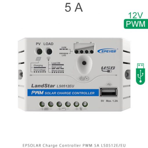 کنترل شارژر 5A مدل LS0512R سری PWM EPEVER