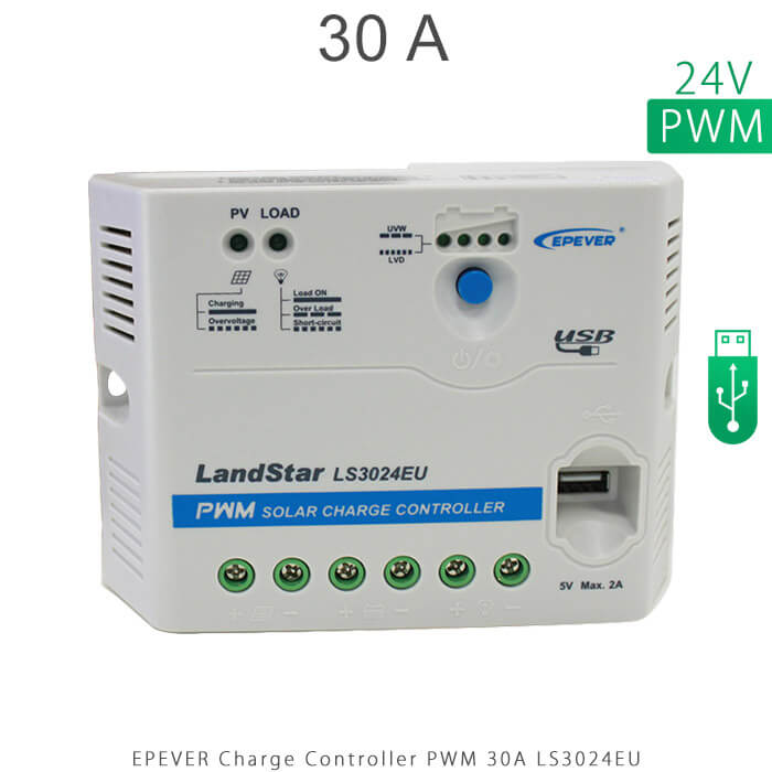 کنترل شارژر 30A مدل LS3024EU سری PWM EPEVER